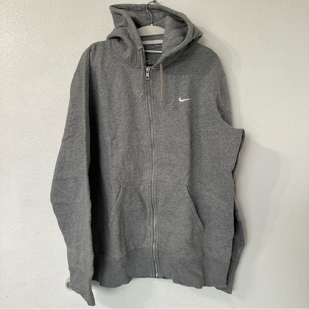 Grey Nike zip up sweater